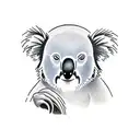 koala bear, monkey , tree tattoo design idea