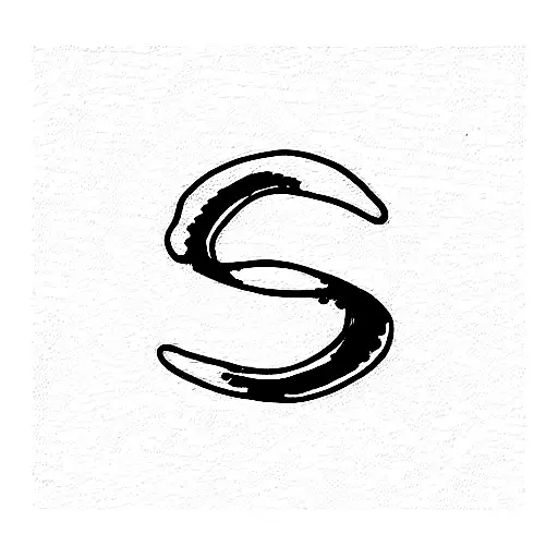 letter S with a Honey Pot tattoo design idea
