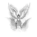 Phoenix and Persepolis tattoo design idea