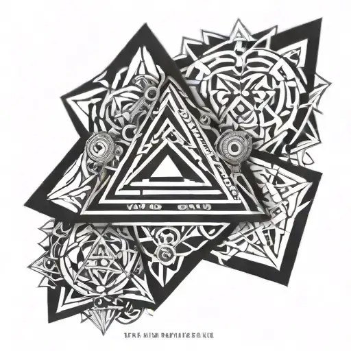 trinity husband wife tattoo design idea