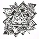 trinity husband wife tattoo design idea