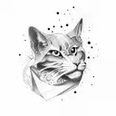 Darkness thoughts Stuttering tattoo design idea
