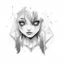 Darkness thoughts Stuttering tattoo design idea