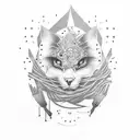 Darkness thoughts Stuttering tattoo design idea