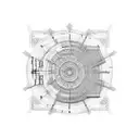 An intricate blueprint of a civil engineering structure with money symbols incorporated into the design tattoo design idea