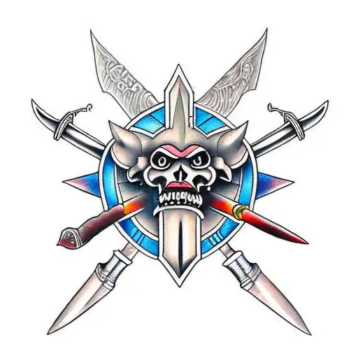 berserk sword tattoo design idea