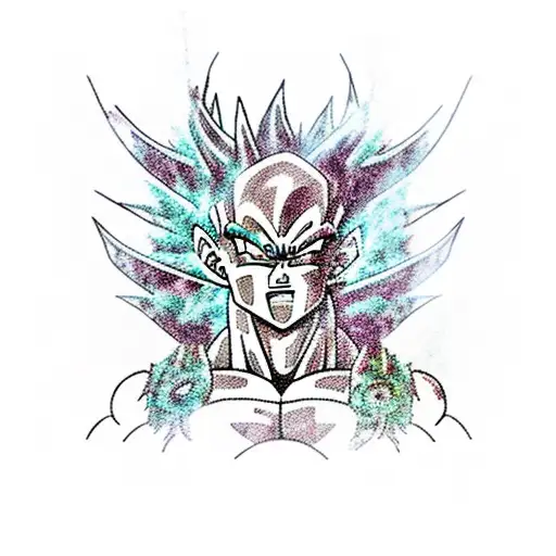 dragon ball ancient Roman gods tattoo design idea