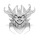 mayan warrior broly  tattoo design idea