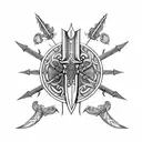 berserk sword tattoo design idea