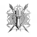 berserk sword tattoo design idea