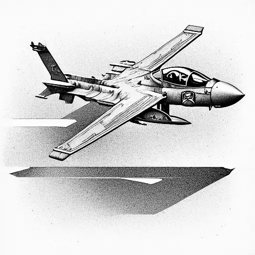 fighter plane piano a$e raptor piano fighter plane jet  tattoo design idea