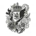 blue division spain tattoo design idea