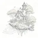 take me to the lakes where all the poets died. i will go to secret gardens in my mind. people need a key to get to. only tattoo design idea