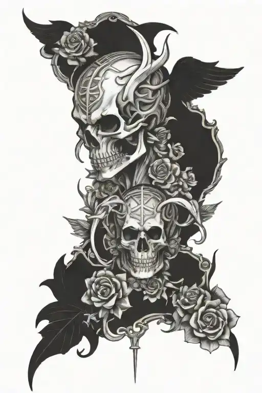 Archaic tattoo design idea