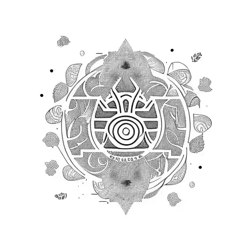 Vegan logo with animals or footprints tattoo design idea