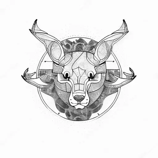 Vegan logo with animal footprints and text tattoo design idea