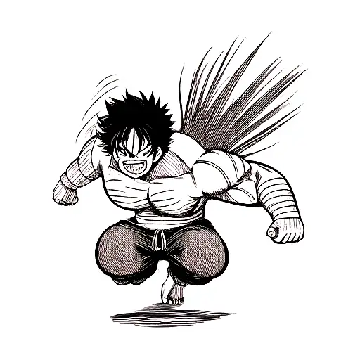 Luffy Gear 4  tattoo design idea