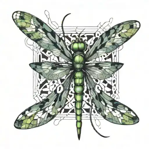 dragonfly tattoo design idea