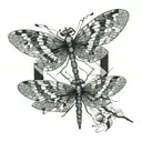 dragonfly + c + 61 + 56 tattoo design idea