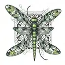 dragonfly tattoo design idea