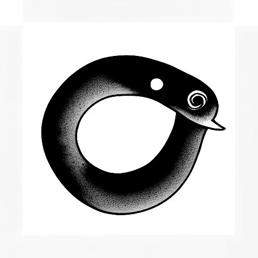 purple snake tattoo design idea