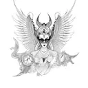 morrigan goddess tattoo design idea