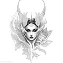morrigan goddess tattoo design idea