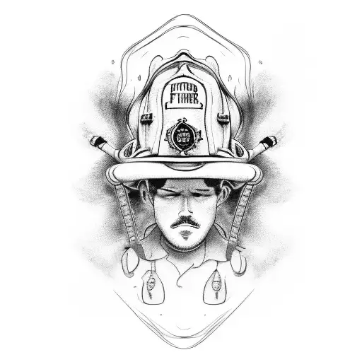  firefighter tattoo design idea