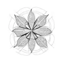 5 leaf clover tattoo design idea