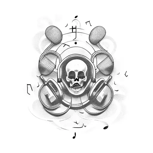 music in chaos  tattoo design idea