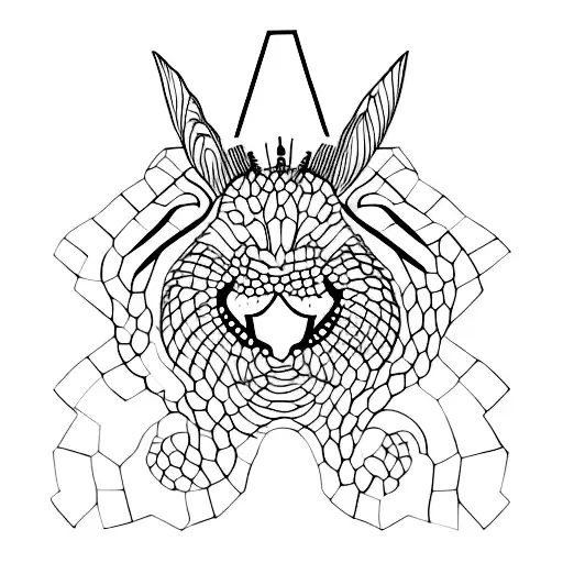 Metamorphosis of an animal tattoo design idea