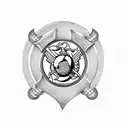 united states marines tattoo design idea