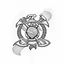 united states marines tattoo design idea