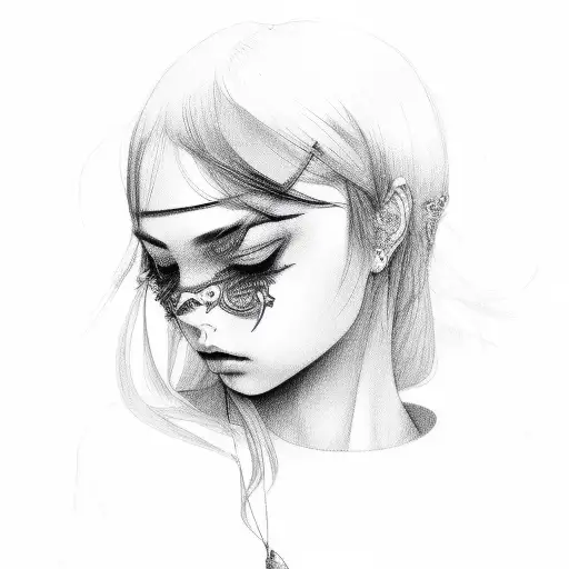 sad girl drawing tumblr