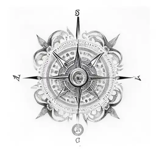 50 Latest Compass Tattoo Design and Ideas For Men And Women | Compass tattoo  design, Compass tattoo, Compass drawing