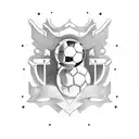  soccer motorcycle video game tattoo design idea