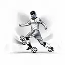  soccer motorcycle video game tattoo design idea