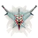 Witcher sword  tattoo design idea