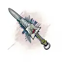 Witcher sword  tattoo design idea