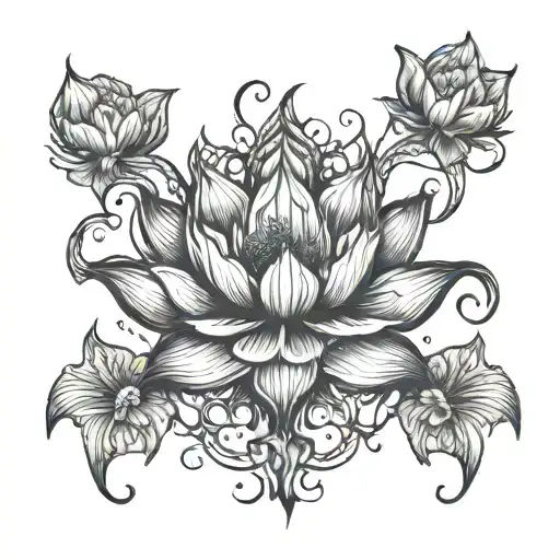 Lotus tattoo design idea