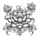 Lotus tattoo design idea