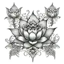 Lotus tattoo design idea