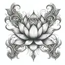 Lotus tattoo design idea