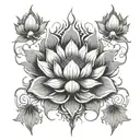 Lotus tattoo design idea