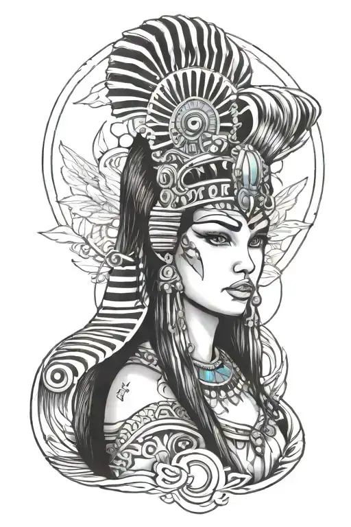 Cleopatra tattoo design idea