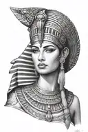 Cleopatra tattoo design idea