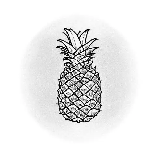 Pineapple tattoo design idea