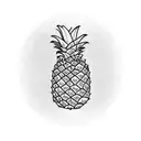 Pineapple tattoo design idea