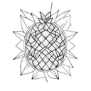Pineapple tattoo design idea