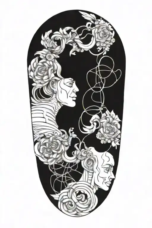 gemini masculine tattoo tattoo design idea